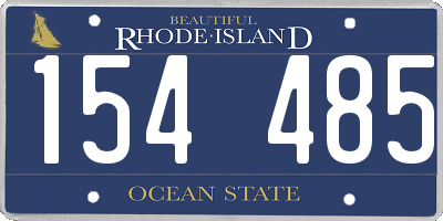 RI license plate 154485