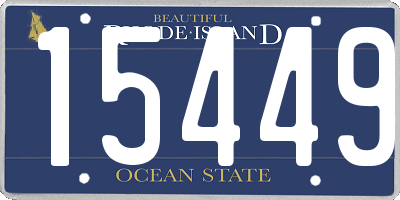 RI license plate 15449
