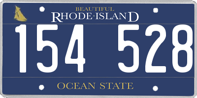 RI license plate 154528