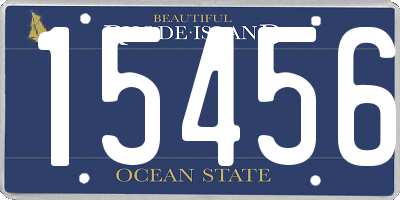 RI license plate 15456