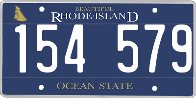 RI license plate 154579