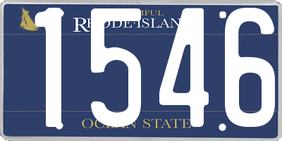 RI license plate 1546