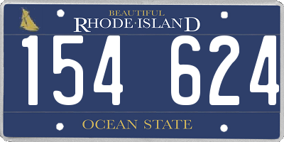 RI license plate 154624