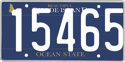 RI license plate 15465