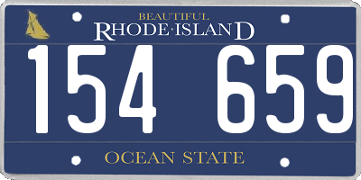 RI license plate 154659