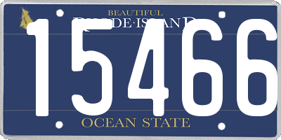RI license plate 15466