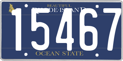 RI license plate 15467