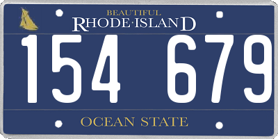RI license plate 154679