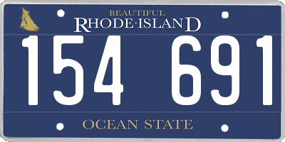 RI license plate 154691