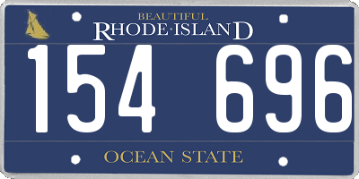 RI license plate 154696