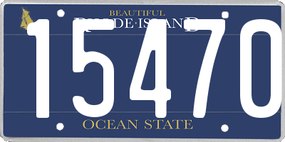 RI license plate 15470