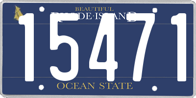 RI license plate 15471