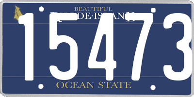 RI license plate 15473
