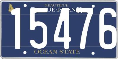 RI license plate 15476