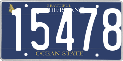 RI license plate 15478