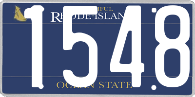 RI license plate 1548