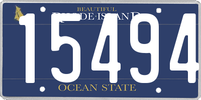 RI license plate 15494