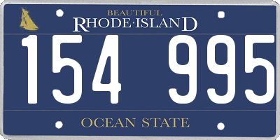 RI license plate 154995