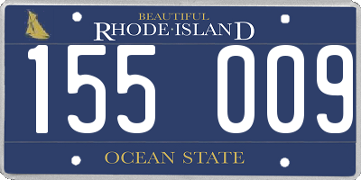 RI license plate 155009