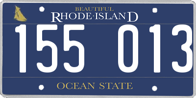 RI license plate 155013