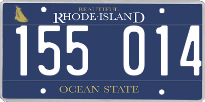 RI license plate 155014