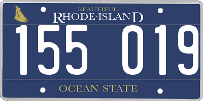 RI license plate 155019