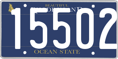 RI license plate 15502