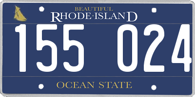 RI license plate 155024