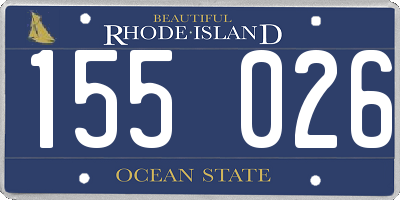 RI license plate 155026
