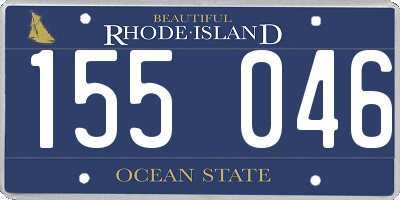 RI license plate 155046