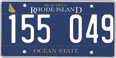 RI license plate 155049