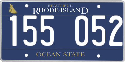 RI license plate 155052