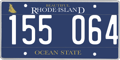 RI license plate 155064