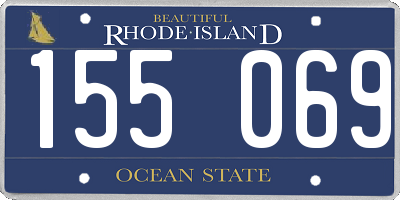 RI license plate 155069