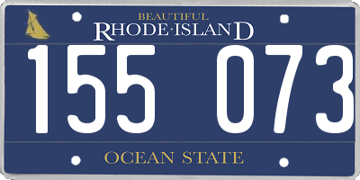 RI license plate 155073