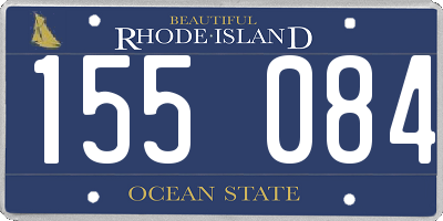 RI license plate 155084