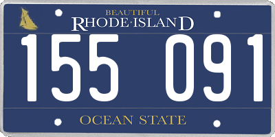 RI license plate 155091