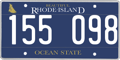 RI license plate 155098
