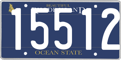 RI license plate 15512