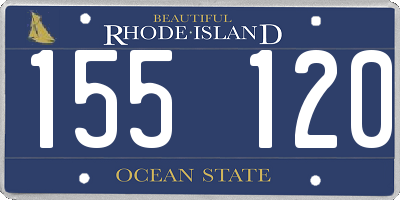 RI license plate 155120