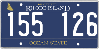 RI license plate 155126