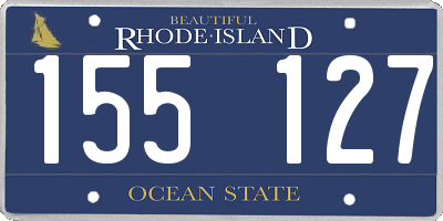 RI license plate 155127
