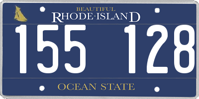 RI license plate 155128