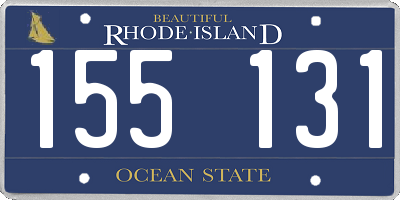 RI license plate 155131