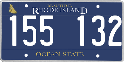 RI license plate 155132