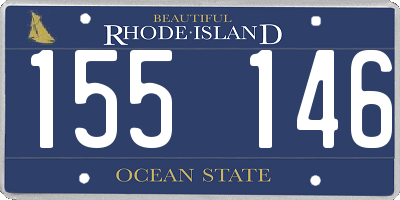 RI license plate 155146