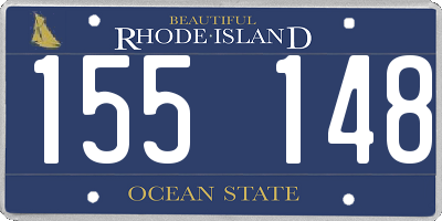 RI license plate 155148