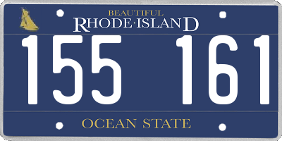 RI license plate 155161
