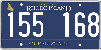 RI license plate 155168