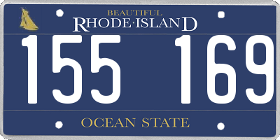 RI license plate 155169